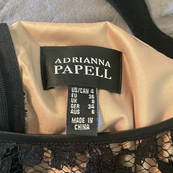 Black Lace Adrianna Papell wedding guest dress - Picture 5 of 5